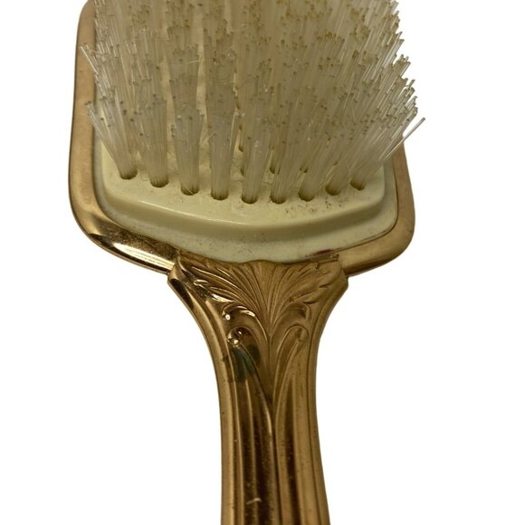 Antique Vintage Gold Hair Brush & Mirror Gilded Age AS IS - Picture 4 of 8